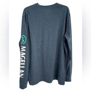 MAGELLAN OUTDOORS Gray Long Sleeve Tee Casual Comfort Sz L